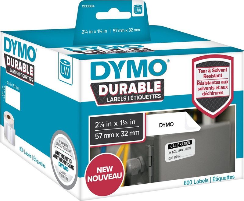 DYMO® LW (57 mm x 32 mm) met polypropyleen, 800 labels