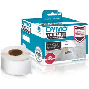 Dymo - Labelwriter Etiketten - Wit - 19x64mm - 450 Stuks - 2 Rollen