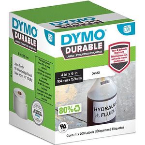 DYMO® LW labels (104 mm x 159 mm) met polypropyleen, 200 labels