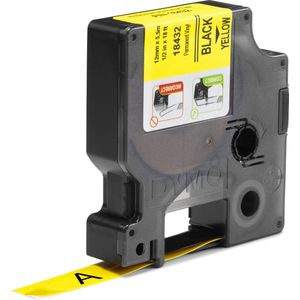 Dymo - Rhino Labeltape - Geel - Vinyl - 12mm x 5,5m