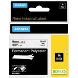 Dymo - Rhino 18482 - Lintlabels - Zwart-op-wit - 9 mm x 5.5 m