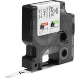 Dymo - Rhino 18482 - Lintlabels - Zwart-op-wit - 9 mm x 5.5 m