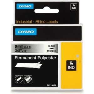 Dymo - S0718170 - Tape - Zwart op Metallic - Polyester - Permanent