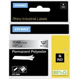 Dymo - Rhino Tape IND - Etiketteringstape - Zilver - 12 mm