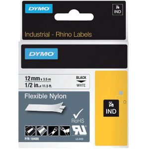 Dymo Tape 18488 (S0718100) Zwart op wit (12 mm)