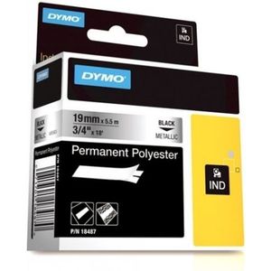 Dymo 18487 (S0718200) - (19 mm) - Schwarz auf metallisch - Tape