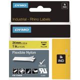 Dymo - RHINOPRO 6000 - Etiketteringstape - Zwart - Nylon - 2,4 cm - 1 stuk