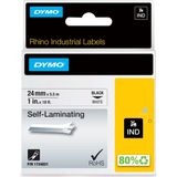 DYMO - Rhino - Labeltape - Wit - 24mm - Zelflaminerende Labels
