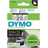 Dymo - S0720680 - Tape - Zwart op Wit - 9 mm - 7 meter