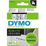 Dymo - S0720530 - Tape - Zwart op Wit - 12 mm - Origineel - 7 meter