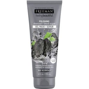 Freeman - Polishing Charcoal + Black Sugar - Gezichtsmasker en Scrub - 175 ml