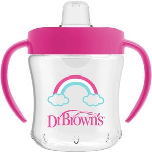 Dr. Brown's Tuitbeker - 6+ maanden - Zachte tuit - Roze - 180ml