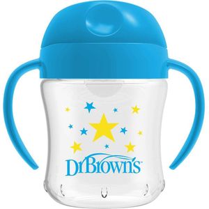 Dr. Brown's Tuitbeker - 6+ maanden - Zachte tuit - Blauw - 180ml