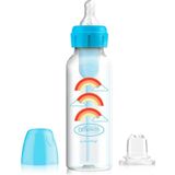 Dr. Brown’s Bottle to Sippy Starter Kit Babyfles - Smalle halsfles - 250 ml - Blauw