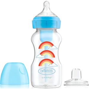 Dr. Brown's - Options + Bottle to Sippy starterkit BH - 270ml - Blauw