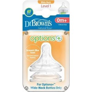 Dr Brown's Options+ Speen Niveau 1 0-3 m - 2 stuks