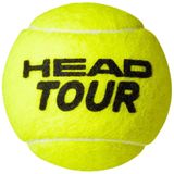 Head tour tennisbal 4 stuks in de kleur geel.