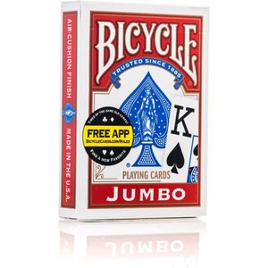 Copag 4 Kleur 100% Plastic Speelkaarten Pook Grootte Jumbo Index (Rode Achter