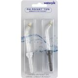 Waterpik PP-100 Pik-Pocket Tips - Opzetstukken Voor Waterflossers - 2 Stuks - Zilver