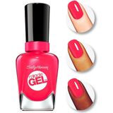 Sally Hansen Miracle Gel nagellak zonder kunstmatig uv-licht, roze tank, neon-rood roze, met intens glanzende gelafwerking, nr. 220, (1 x 14,7 ml)