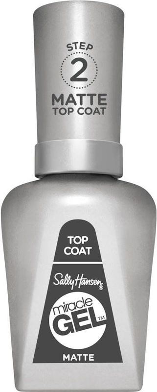 Sally Hansen Miracle Gel nagellak Top Coat - 102 Matte Transparant
