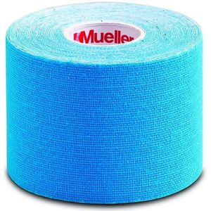 Mueller - Kinesiotape - Blauw - Elastische Sporttape - 100% Hoogwaardig Katoen