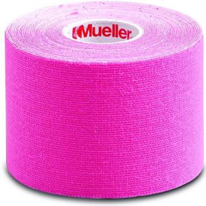 Mueller - Kinesiotape - Roze - Elastische Sporttape - 100% Hoogwaardig Katoen