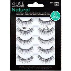 Ardell Natural 110 Black Multipack - 5 paar Natural 110 nepwimpers - Licht volume, korte lengte - natuurlijke wimperlook