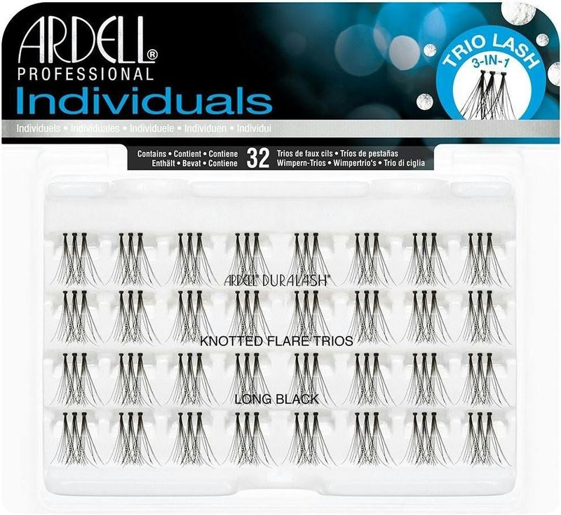 Ardell - Individuals Knotted Flare Trios - Zwart - 32 Stuks