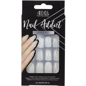 Ardell Nail Addict - Natural Style - kunstnagels - nageltips in salonkwaliteit voor thuis (natuurlijk ovaal)