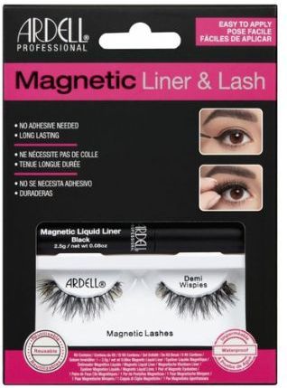 Ardell Magnetic Liquid Eyeliner & Lash - Demi Wispies - Gemiddeld volume, gemiddelde lengte