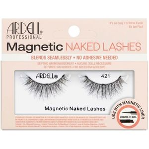 Ardell - Magnetic Naked Lash 421 - Nepwimpers - Medium Volume - Medium Lengte - Kriskras Vederachtig Effect
