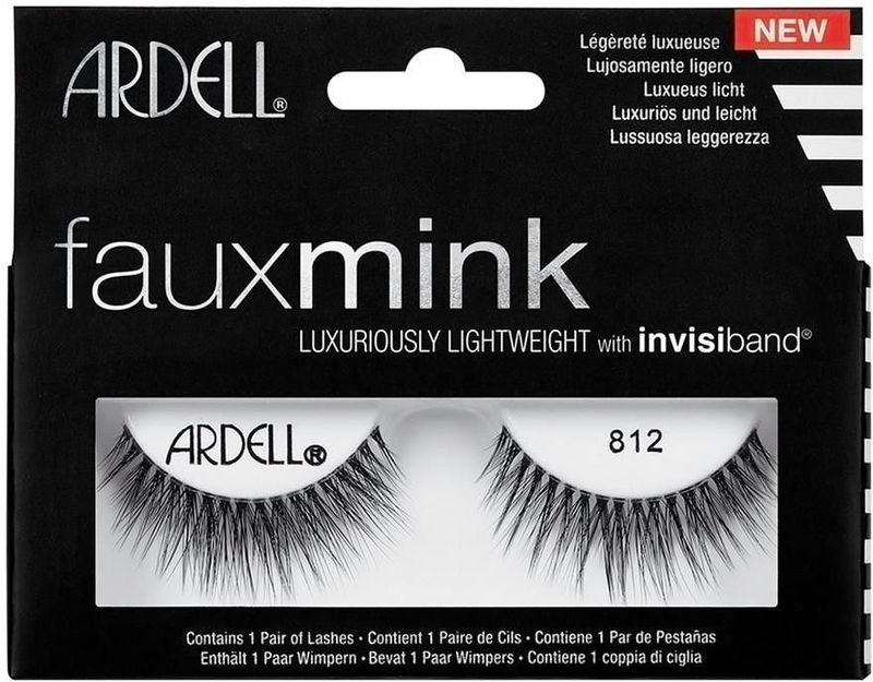 Ardell - Faux Mink 812 - Nepwimpers - Zwart - Medium Volume - Lange Lengte
