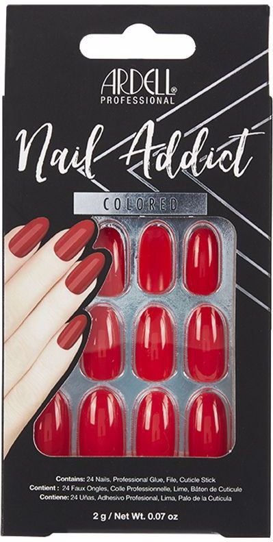 Ardell - Nail Addict - Kunstnagels - Kersenrood - 24 Stuks