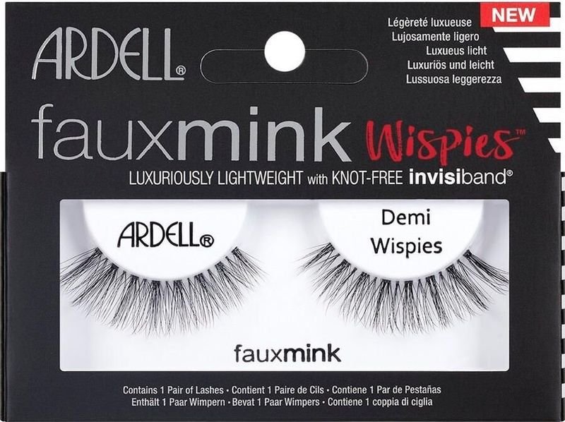 Ardell - Faux Mink Demi Wispies - Nepwimpers - Zwart - Medium Volume
