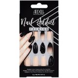 Ardell - Nail Addict - Kunstnagels - Zwarte Stud & Roze Ombre - 24 stuks