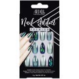 Ardell - Nail Addict - Kunstnagels - Groen Glitter Chroom - 24 stuks
