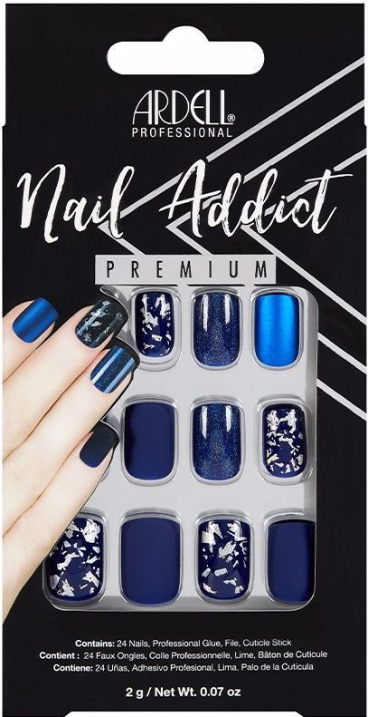 Ardell - Nail Addict - Kunstnagels - Mat Blå - 24 Stuks