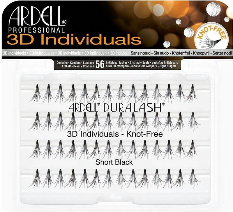 Ardell - 3D Individuals Knot-Free - Nepwimpers - Zwart - 56 st