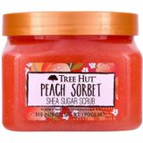 Tree Hut Peach Sorbet Shea Sugar Body Scrub - Lichaamsscrub - Bad & Douche - Exfoliating - 510g