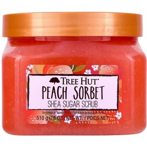 Tree Hut Peach Sorbet Shea Sugar Body Scrub - Lichaamsscrub - Bad & Douche - Exfoliating - 510g