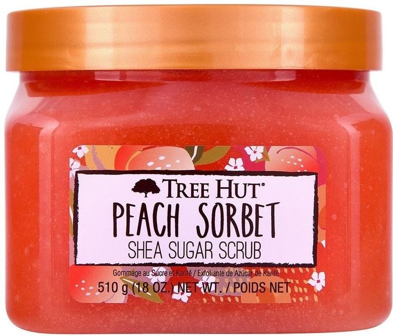 Tree Hut Peach Sorbet Shea Sugar Body Scrub - Lichaamsscrub - Bad & Douche - Exfoliating - 510g
