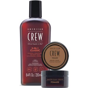 American Crew - 3-in-1 Classic Shampoo, Conditioner & Body Wash - Duoset - 300ml