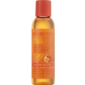 Creme of Nature - Argan - Heat Protector - Fles - 118 ml - Bescherming Tegen Hitte Voor Krullend Haar