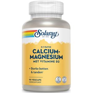 Solaray Calcium magnesium vitamine D2 2:1 ratio  90 Vegetarische capsules