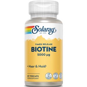 Solaray Biotine time release  60 Vegetarische capsules