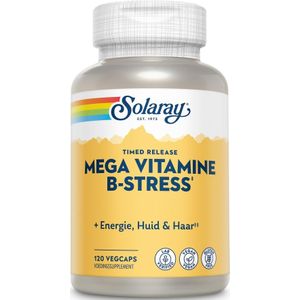 Solaray Mega vitamine B stress TR  120 Vegetarische capsules