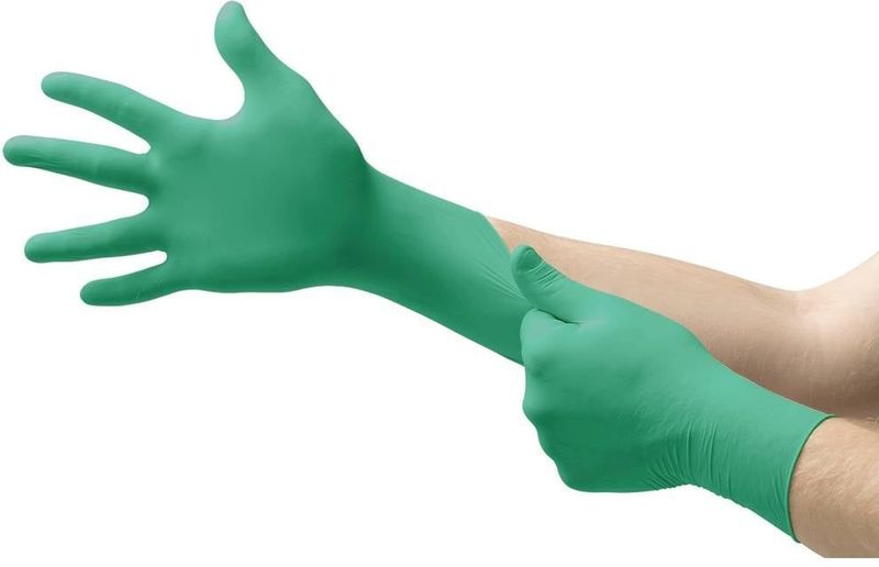 TouchNTuff® 92-600 - Nitril Wegwerp Handschoenen, Latexvrij, Poedervrij, M, Groen, 100 stuks