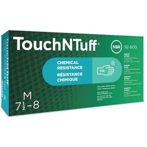 TouchNTuff® 92-600 - Nitril Wegwerp Handschoenen, Latexvrij, Poedervrij, S, Groen, 100 stuks