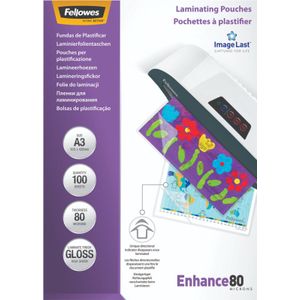 Fellowes Lamineerhoezen Enhance 80 mic A3 (100 stuks)